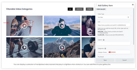 Categories for Videos .